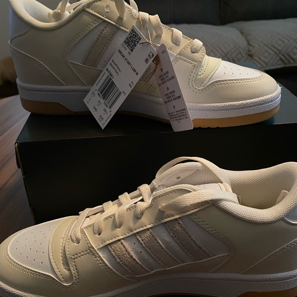 Adidas White Break Start Sneakers